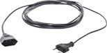 Hawa R698 Stroom Verlengkabel 16 A Zwart 5.00 m H03VVH2-F 2X 0,75 mm² Plat