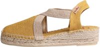Toni Pons VERDI-V oker / goud vegan platte espadrilles voor dames van katoen