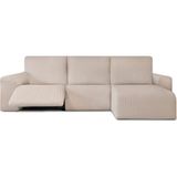 ECOMMERC3 Bankhoes voor chaise longue, kort hoekdeel rechts, met relaxfunctie, linnen, bi-elastisch, ademend en eenvoudig aan te brengen, met schuimstoffen en elastieken banden