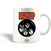 KISS Keramische mok maniacase, The Kiss Pop Rock Band KISS logo Rood