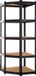 Monzana Stellingkast - Schroefloos 5 Schappen MDF 180x70x40cm - Zwart