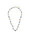 Onisu Collier plaqué or jaune 18 carats et pierres naturelles multicolores