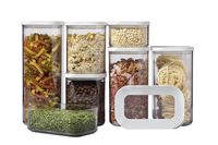 Rosti Mepal Modula - 7-delige bewaardozen set - Rechthoekig - Wit