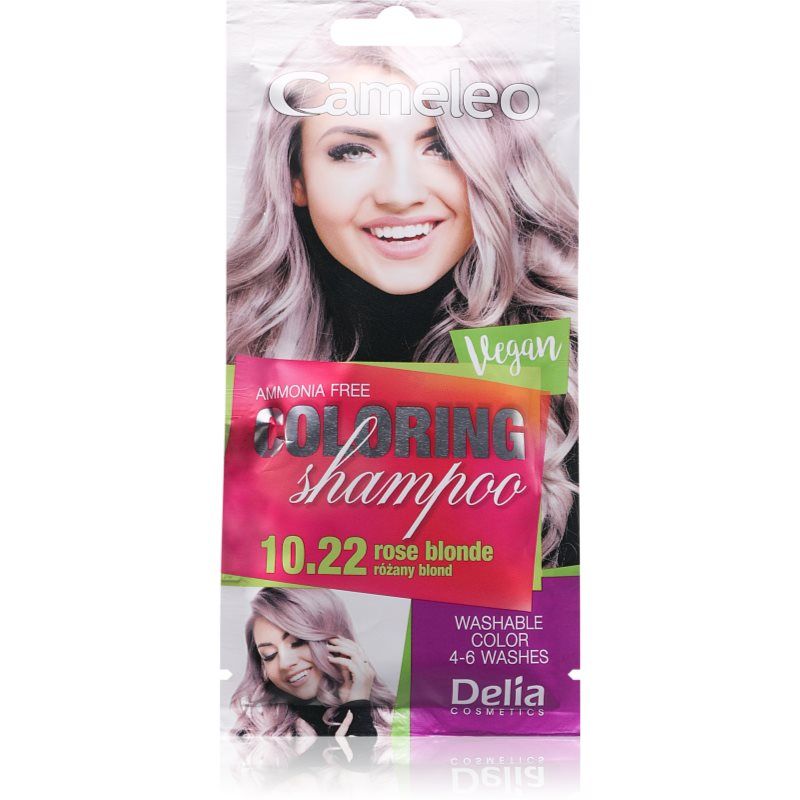 Delia Cosmetics Cameleo Rose Blonde Toning Shampoo Color Refreshment Without Ammonia or Oxidizing Agents 40ml