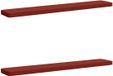vidaXL - 2-delige - Bankkussens - VUGHT - 2 - st - 100% - Polyester - Rood