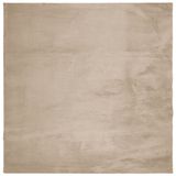 VidaXL Vloerkleed HUARTE Laagpolig Zacht Wasbaar 160x160cm Zandkleurig Polyester
