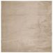 VidaXL Vloerkleed HUARTE Laagpolig Zacht Wasbaar 160x160cm Zandkleurig Polyester