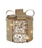 Countryfield Pippa Or Goud Metaal Ø10x11cm met 10 LED Lampjes en Timer, 2xAA
