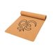 Tapis de yoga en liège 61x183 cm avec impression OM OF LIFE pour yoga, fitness et pilates