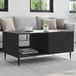Maison Exclusive - Table basse, noir, 90 x 50 x 40 cm, panneau de particules