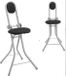 Fishtec Siège debout réglable en hauteur, siège rembourré, idéal pour repasser, pliable, compact, charge 100 kg, atelier, bureau, cuisine