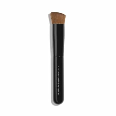 CHANEL Pinceau Teint 2 En 1 - Fluide Et Poudre N°101 Foundation Brush - Angled - Fluffy - Black - Women - 1 pc