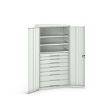 Bott Verso Systeemkast | 1050x550x2000mm | 3 Legborden | 8 Lades | RAL 7035