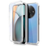 Cool 3D-siliconen hoes voor Xiaomi Redmi A3 (transparant voor en achter)