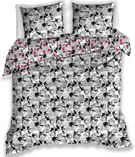 Looney Tunes Dekbedovertrek Sylvester - Eenpersoons - Katoen - 140x200cm