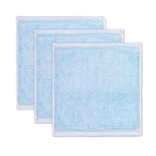 Möve Superwuschel zeepdoek 30 x 30 cm aquamarine set van 3