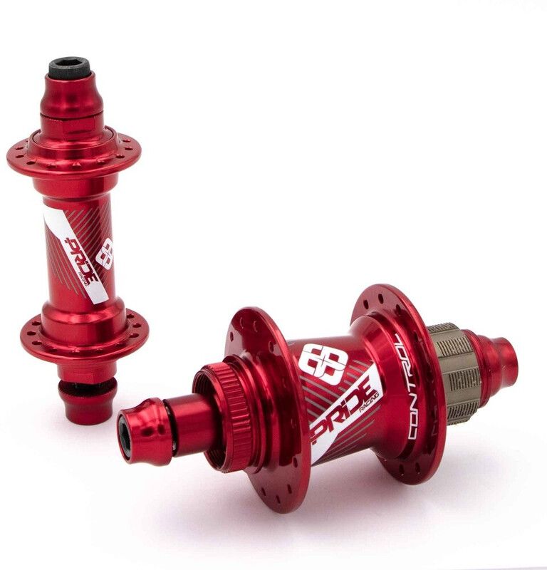 PRIDE Racing Control EXP Voor- & achternaaf Schijf CL, rood