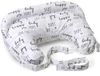 Boppy Chicco borstvoedingskussen deluxe wit met tekst