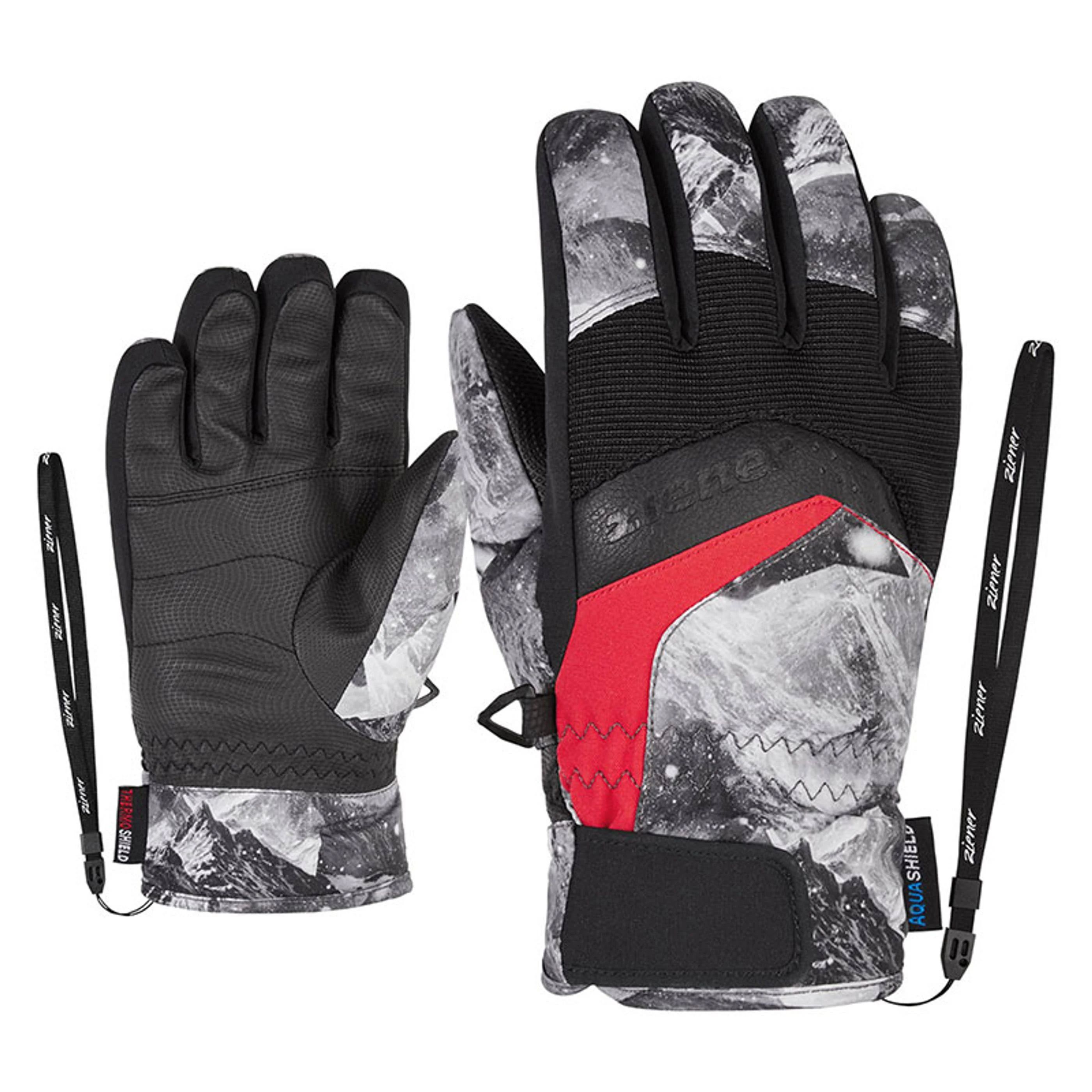 Ziener Labino AS Kinderen Handschoenen - Grijs/Wit - Maat 5 - 2022