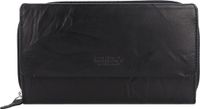 mano Donna Aurona Portemonnee RFID Leer 18 cm - Dames - Horizontaal - Zwart