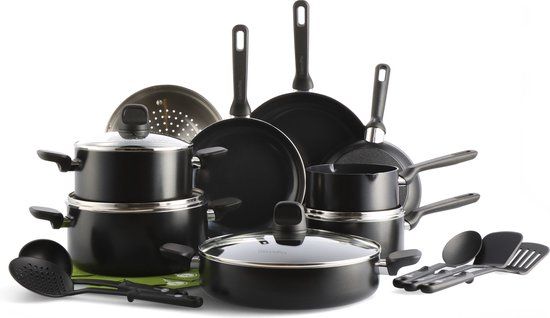 GreenPan Memphis 20-delige pannenset - PFAS-vrij - Zwart