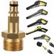 Rosfix Adaptateur connexion rapide M22x1,5 - Raccord rapide pour M22 14mm - Étanchéité, Durable - Convient pour Kärcher