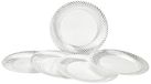 viphome 6ASJ055AG borden, 23 cm, wit/zilver, 6 stuks