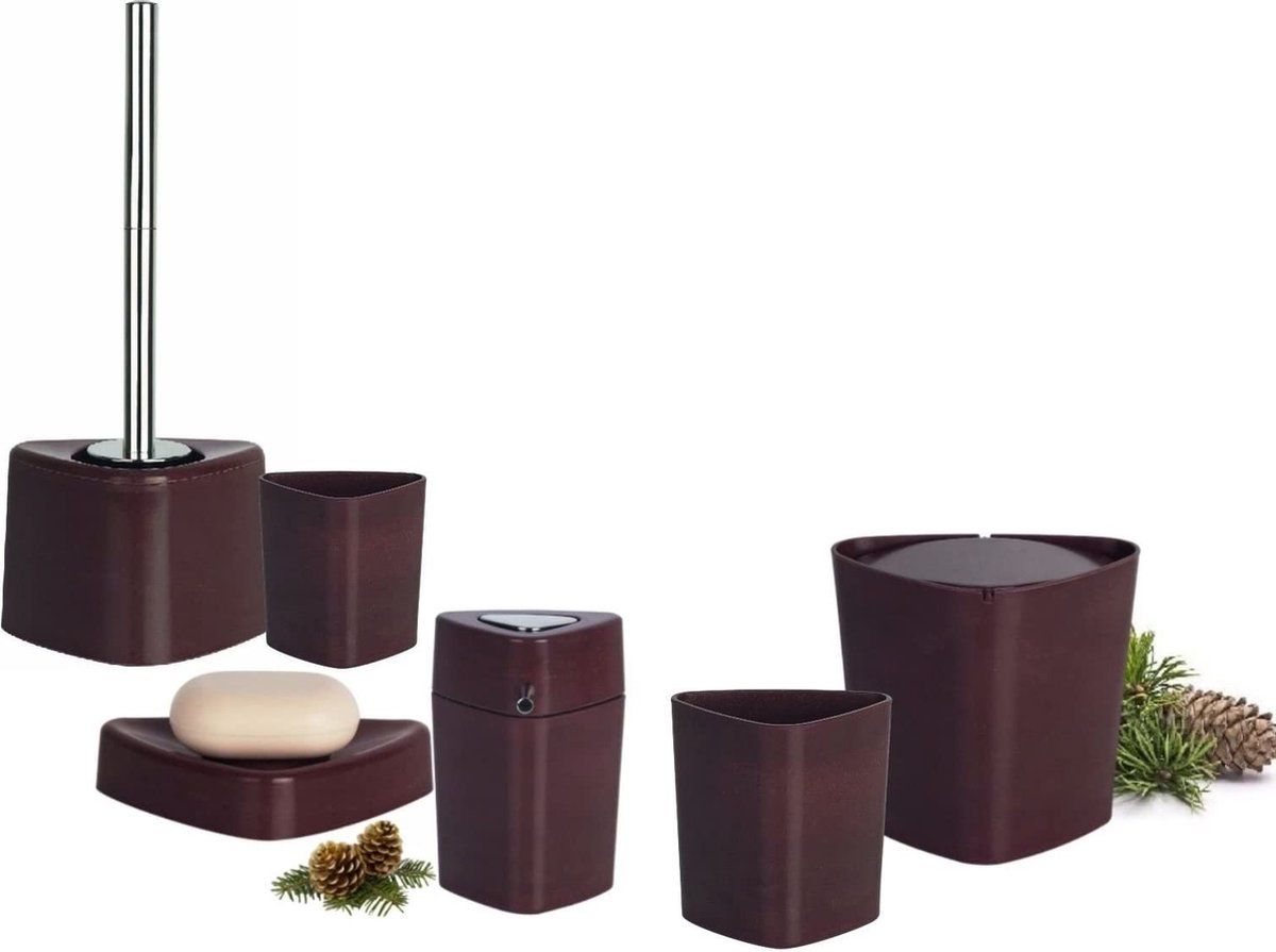 Spirella Trix-eco Toiletborstelhouder - Bruin