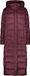 CMP Shiny lange gewatteerde parka met capuchon voor dames, L, bordeauxrood