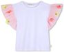 Billieblush T-shirt imprimé Coton Blanc Taille 104