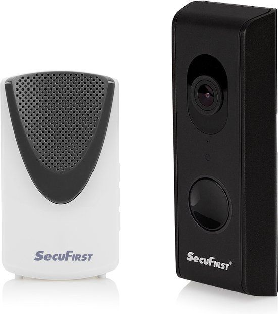 SecuFirst DID701BB Slimme Video Deurbel - Zwart - 1080P - Incl. 32GB SD Card