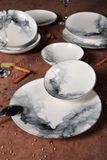 Elegante Asir - Dinerset - eetset - servies - 24-delig - multikleurig - Ø 22 cm