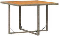 vidaXL Ronde Tuinstafel Hout Grijs