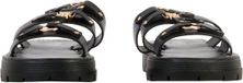 Super Mode He Valentine Joalice Zwarte Platte Sandalen Dames Maat 36