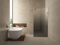 Wiesbaden Less Inloopdouche Rechts 90 x 200 cm - Gunmetal