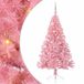 vidaXL - Kunststof - Voorverlichte - Kerstboom - met - 150 - LED - Roze - 150 - cm - PVC