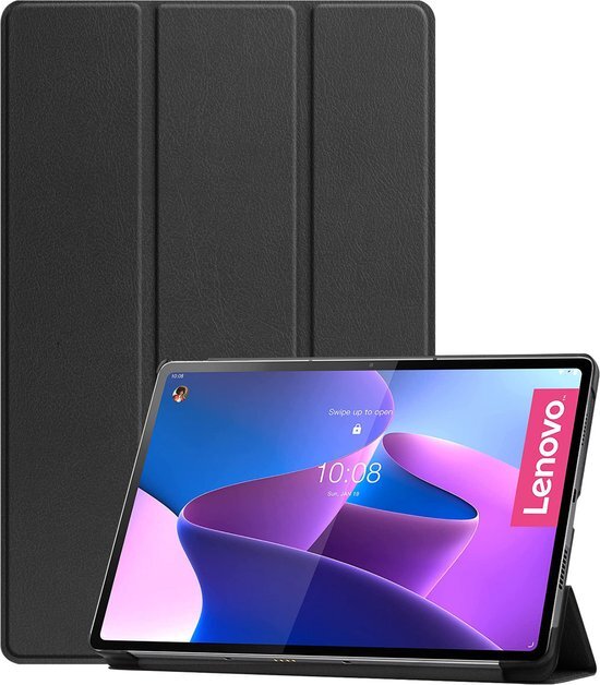 imoshion Trifold Bookcase Lenovo Tab P12 Pro tablethoes - Zwart
