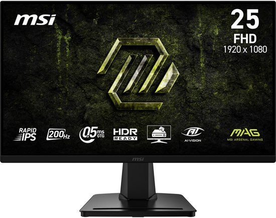 MSI MAG 256F E20 computer monitor 62,2 cm (24.5") 1920 x 1080 Pixels Full HD LCD Zwart