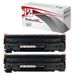 HP Cartouche de toner CE285A 85A, 2 pièces, 1600 pages, convient pour HP LaserJet