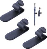 Unyqoos® 3-delige set paraplustandaard van PP-kunststof – zwart