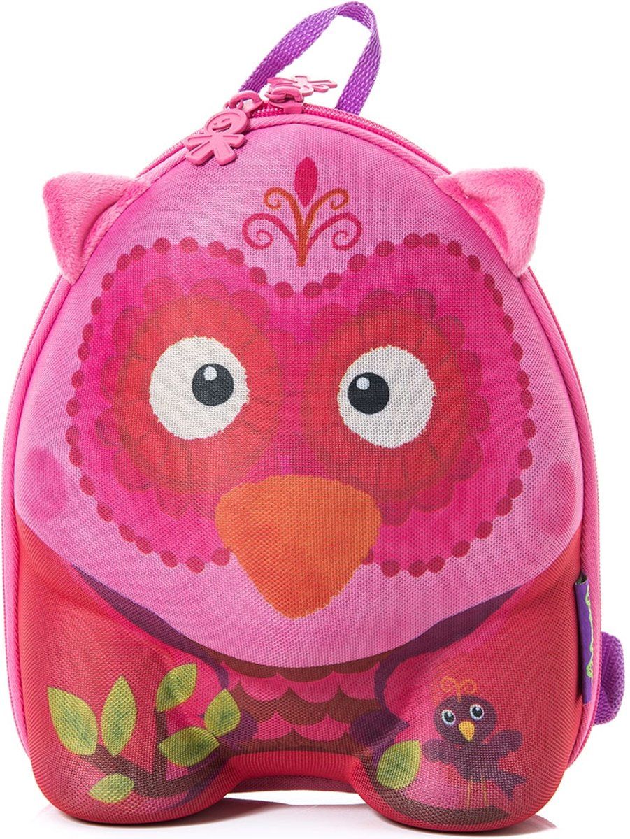okiedog Rugzak Uil Roze Polyester 2018