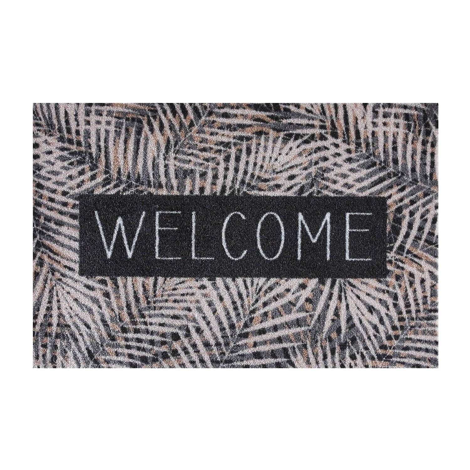 MD-Entree Schoonloopmat Ambiance Leaves Beige 50 x 75 cm