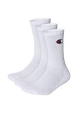 Champion Kousenbeschermers en sokken (3 stuks) uniseks, wit/wit, 43-46