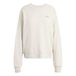 adidas Mujer Seasonal Essentials Colorpop Sweatshirt with Embroidered Graphic, wonder alumina/collegiate green, XL