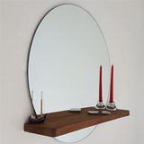WELL HOME MOBILIARIO & DECORACIÓN Spiegel, 100% grenenhout, walnoot