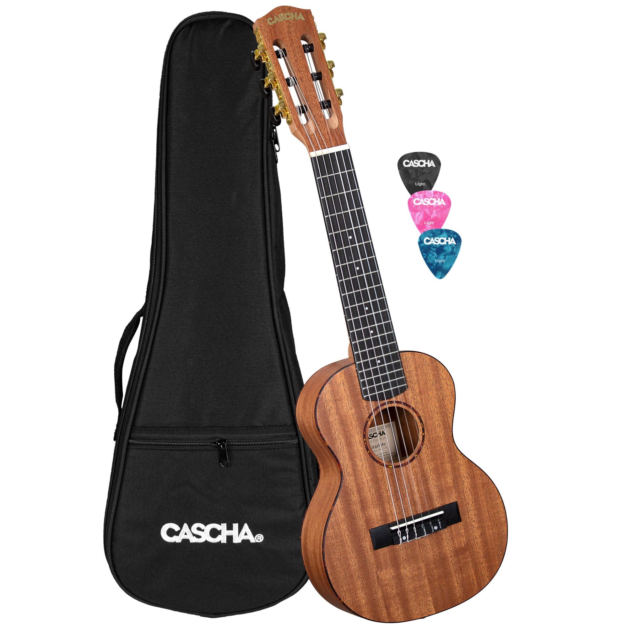 Cascha HH 2179 Guitarlele Mahonie met Gigbag