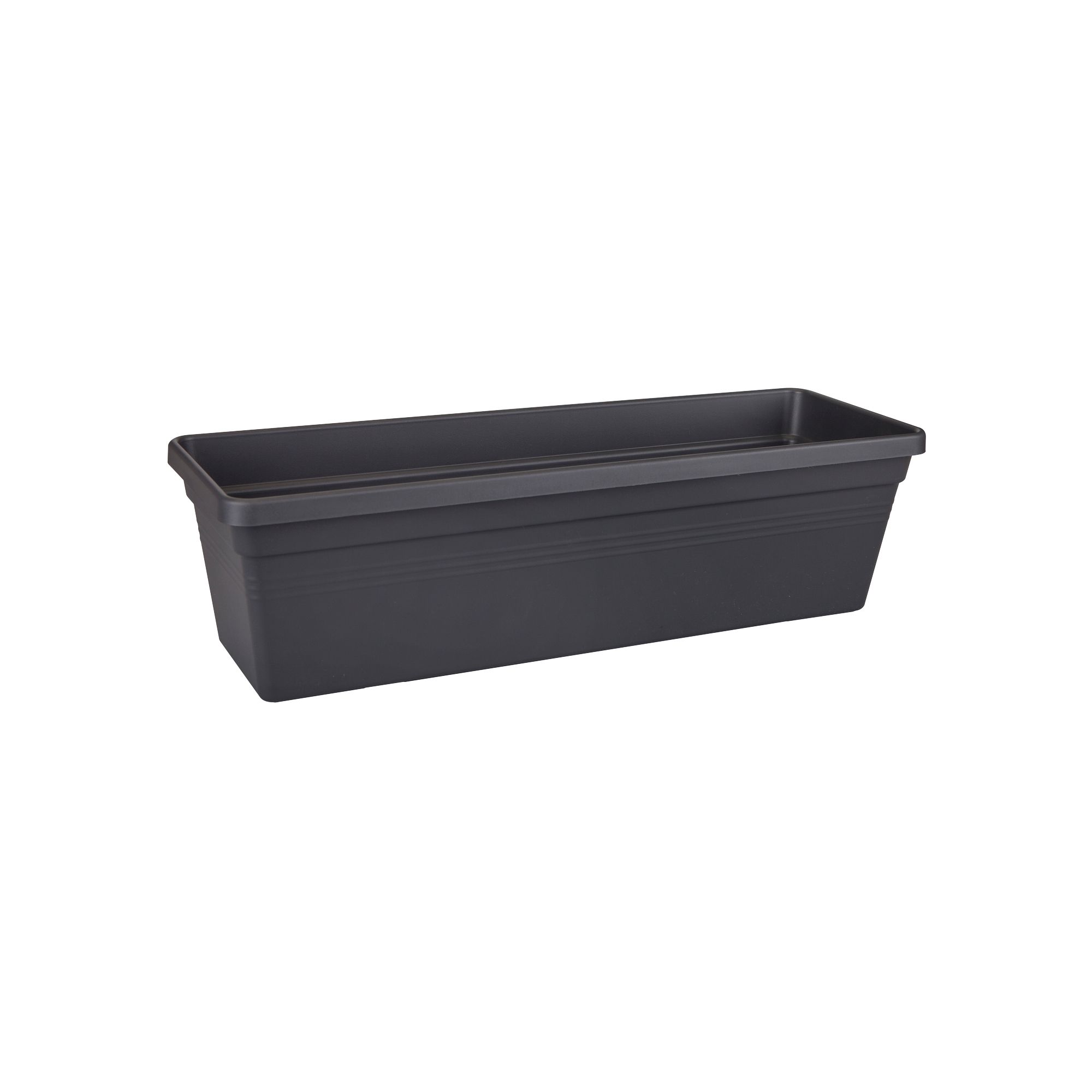 Elho Green Basics Balkonbak 60cm - Living Black - Outdoor Rectangle Planter