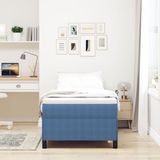 vidaXL - Boxspring bed - Blauw - 90 x 200 cm - Corduroy stof