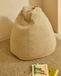 Kave Home Poef Vicka beige bouclé Ø 70 cm