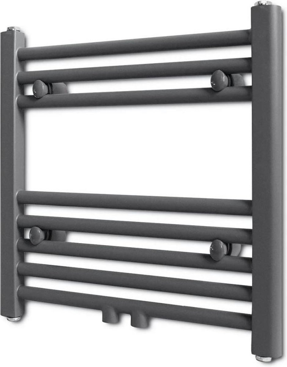 vidaXL Radiator/handdoekenrek recht 480x480 mm grijs